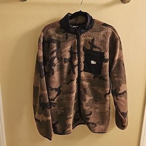 Men's Hurley Boulder Camo Burrito Zip Jacket Size Medium New